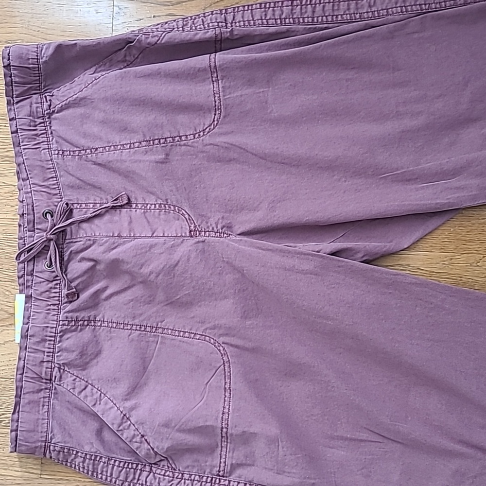 SONOMA BRAND WOMENS PLUS SIZE MAUVE CAPRIS SIZE 0X - Picture 3 of 15